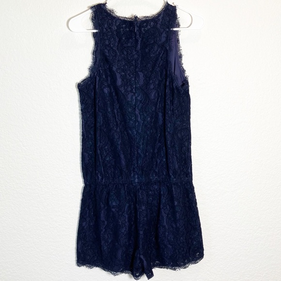 🔥MOVING SALE🔥 Joie sleeveless navy lace romper Small - Picture 4 of 8